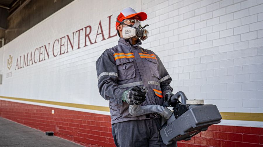 Desinfección Almacén Central ISSSTE